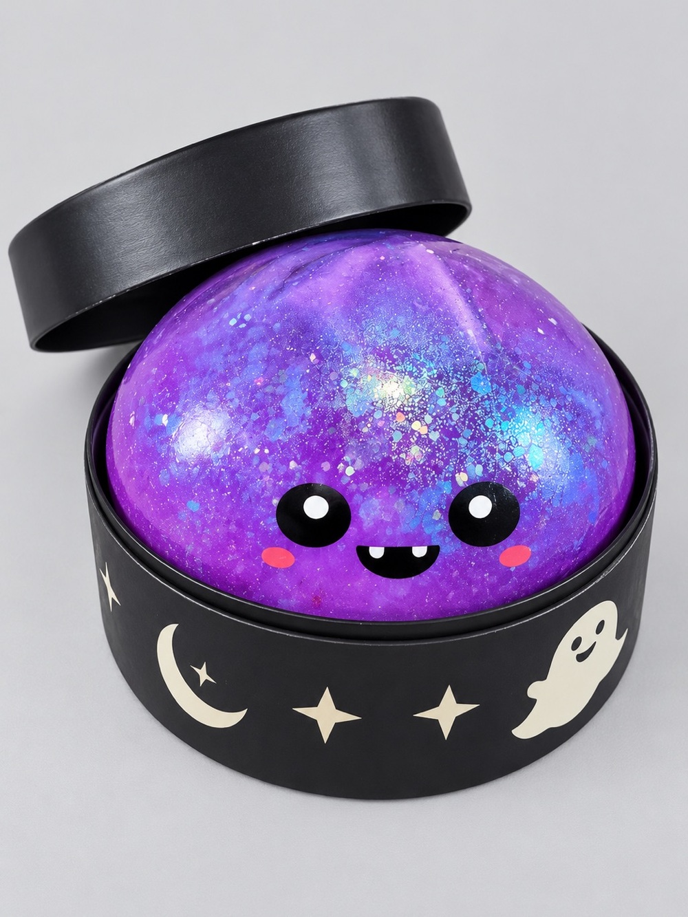 Halloween Purple Marble Dumpling Squishy with Case